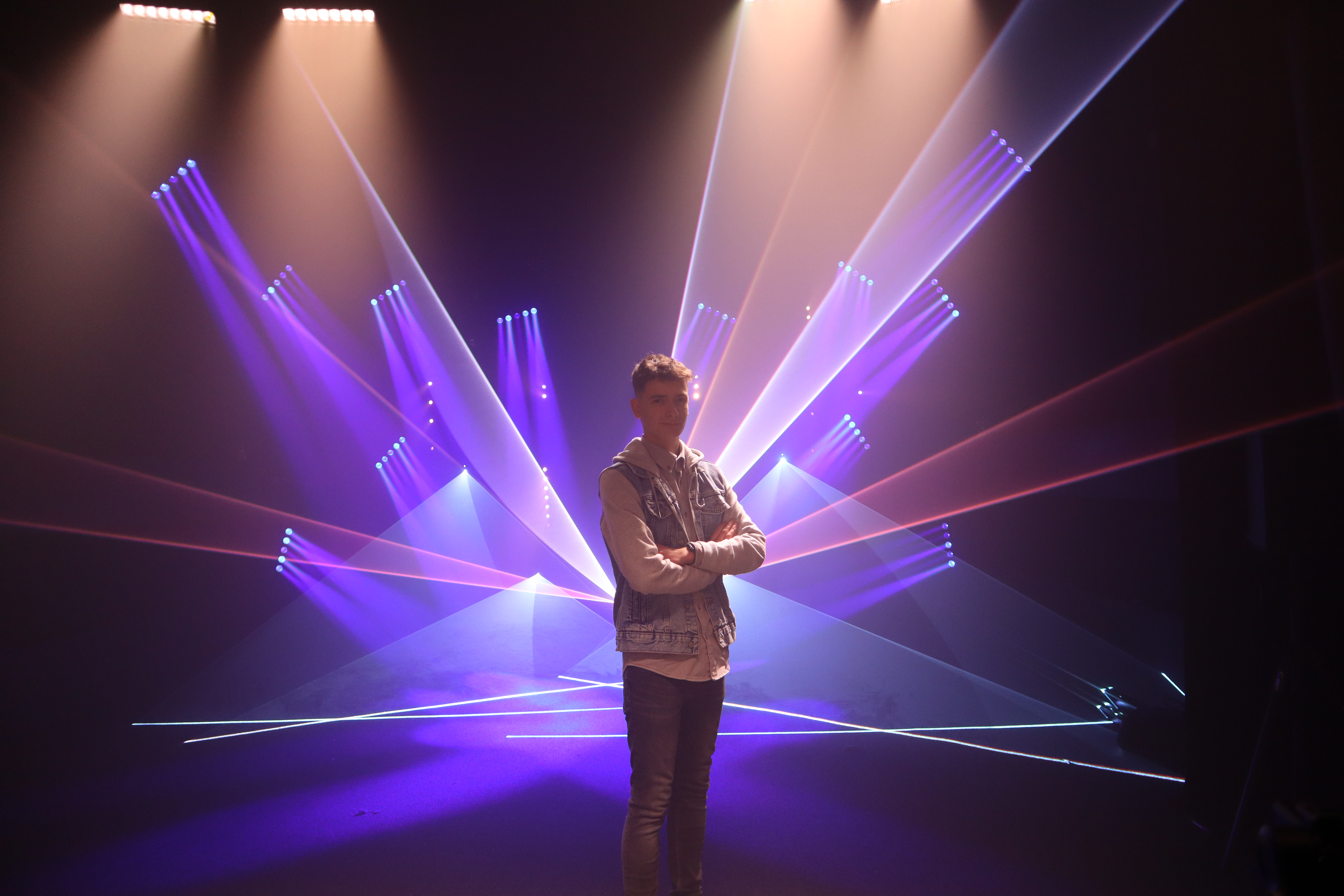 Laser and lighting portrait