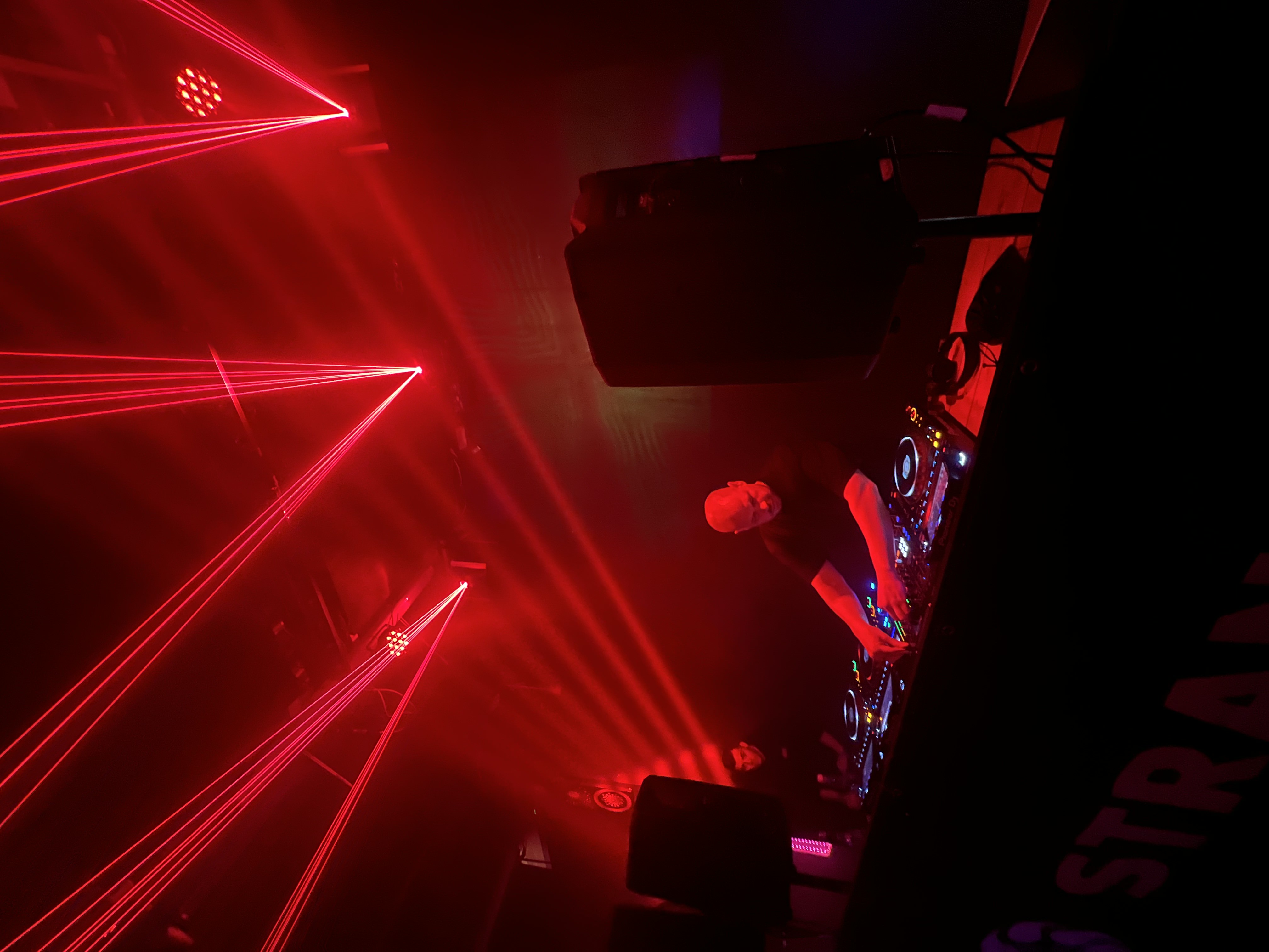 Katapult Club after setup: Avolites console and rig calibrated